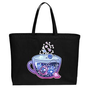 Galaxy Tea Cool Space Graphic Cotton Canvas Jumbo Tote