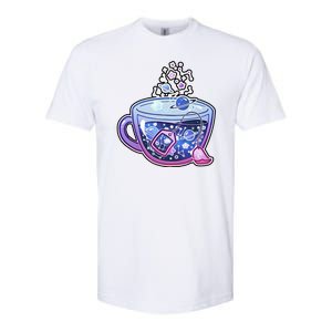 Galaxy Tea Cool Space Graphic Softstyle CVC T-Shirt