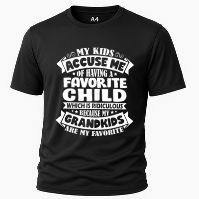 Grandkids Are My Favorite Funny Grandparents Gift Performance Shirt