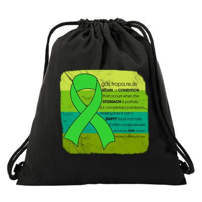 Gastric Awareness Month Funny Gift Definition Of Gastroparesis Gift Drawstring Bag