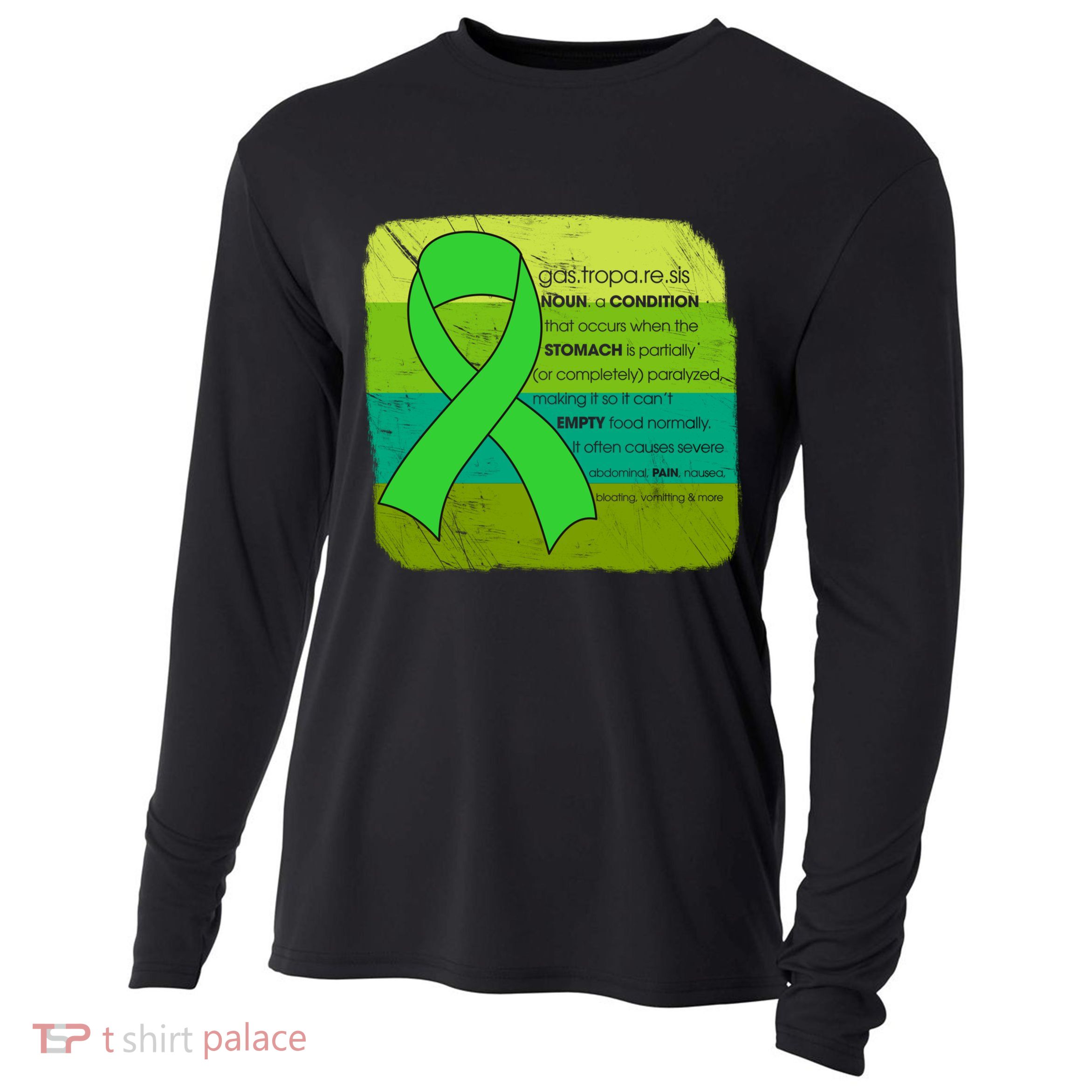 Gastric Awareness Month Funny Gift Definition Of Gastroparesis Gift Cooling Performance Long Sleeve Crew