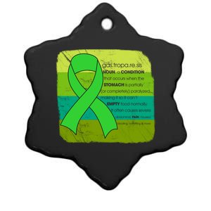 Gastric Awareness Month Funny Gift Definition Of Gastroparesis Gift Ceramic Star Ornament