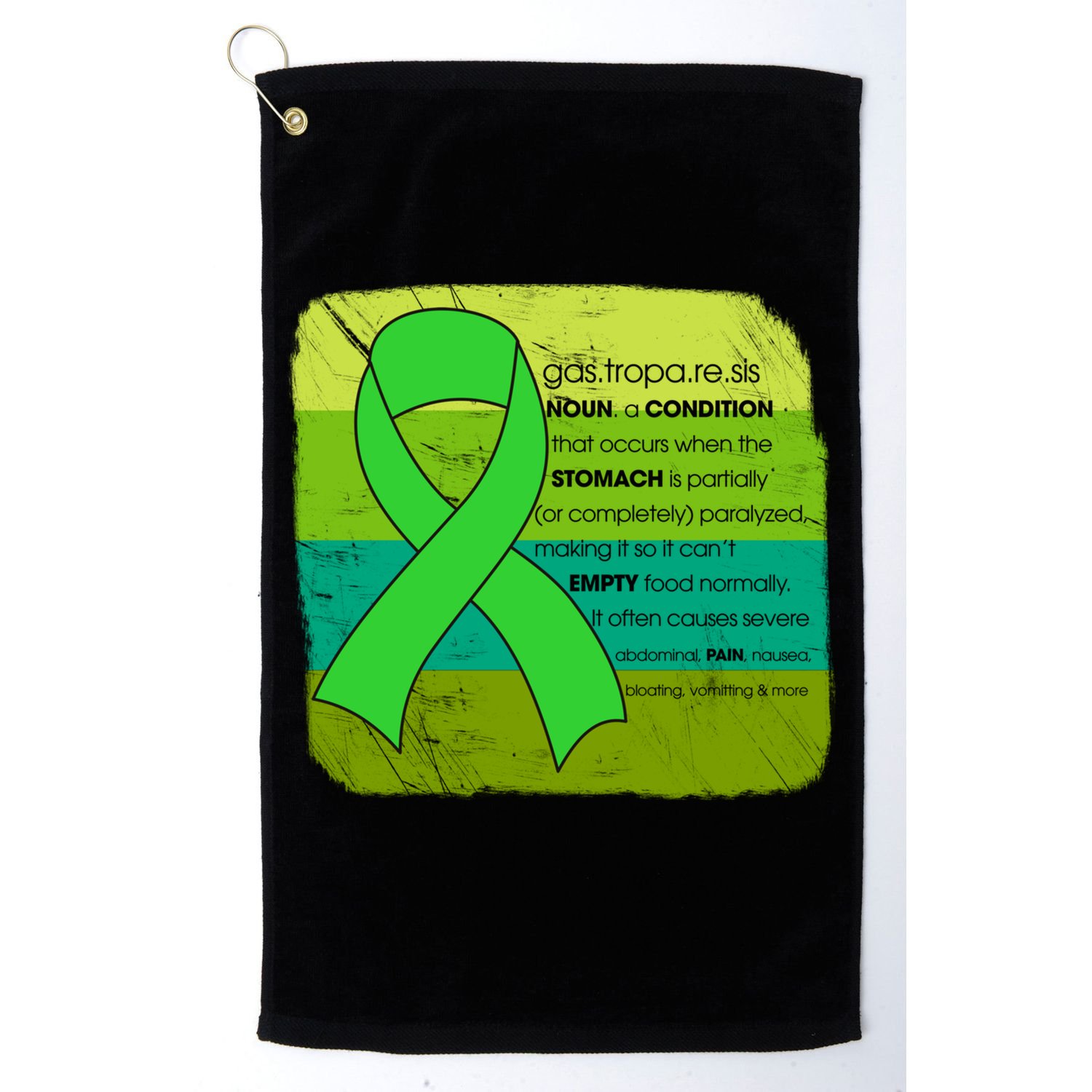 Gastric Awareness Month Funny Gift Definition Of Gastroparesis Gift Golf Towel