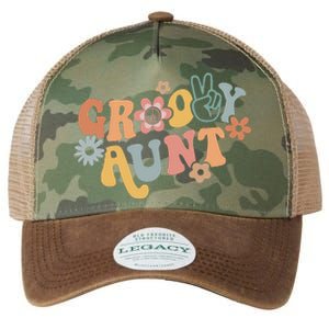 Groovy Aunt Matching Family 1st Birthday Party Legacy Tie Dye Trucker Hat