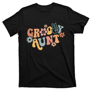 Groovy Aunt Matching Family 1st Birthday Party T-Shirt