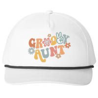 Groovy Aunt Matching Family 1st Birthday Party Snapback Five-Panel Rope Hat