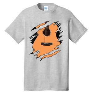 Guitar Acoustic Music Guitarist Musician Gift Tall T-Shirt