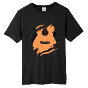 Guitar Acoustic Music Guitarist Musician Gift Tall Fusion ChromaSoft Performance T-Shirt