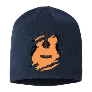 Guitar Acoustic Music Guitarist Musician Gift Sustainable Beanie