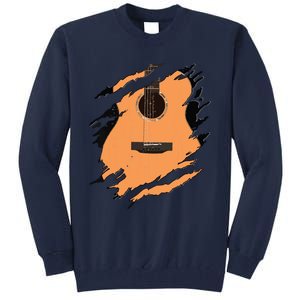 Guitar Acoustic Music Guitarist Musician Gift Tall Sweatshirt