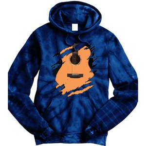 Guitar Acoustic Music Guitarist Musician Gift Tie Dye Hoodie