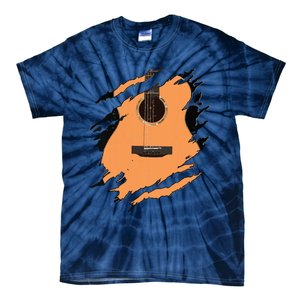 Guitar Acoustic Music Guitarist Musician Gift Tie-Dye T-Shirt