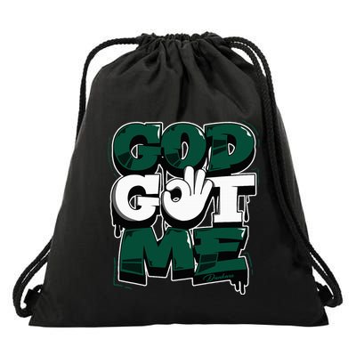 God And Me Oxidized Green 4s Matching Drawstring Bag