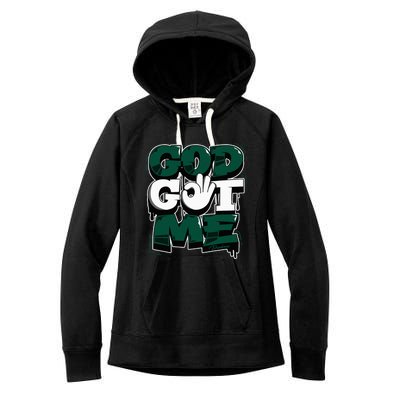 God And Me Oxidized Green 4s Matching Women's Fleece Hoodie