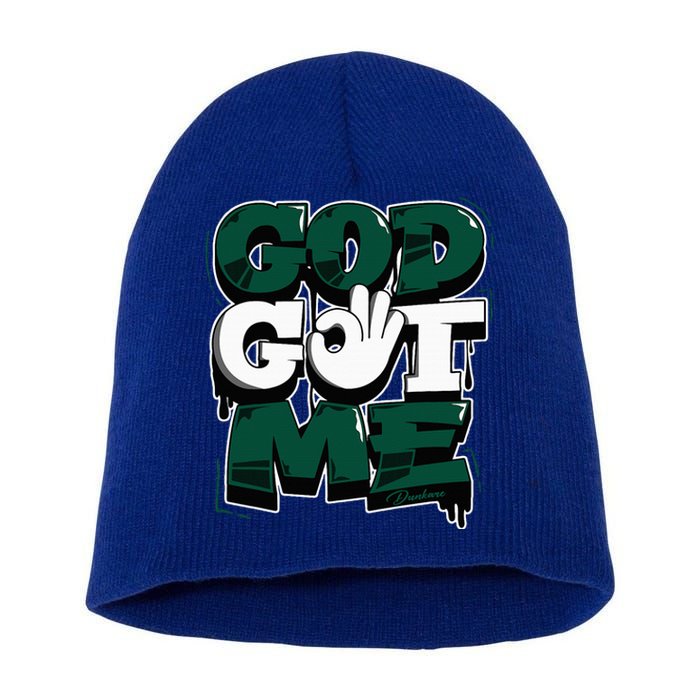 God And Me Oxidized Green 4s Matching Short Acrylic Beanie