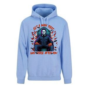 Get A Man That Will Chase After You Est 1978 Myers Halloween Unisex Surf Hoodie