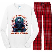 Get A Man That Will Chase After You Est 1978 Myers Halloween Long Sleeve Pajama Set