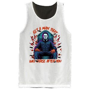 Get A Man That Will Chase After You Est 1978 Myers Halloween Mesh Reversible Basketball Jersey Tank