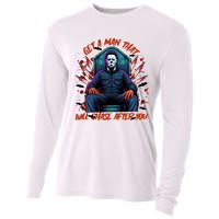 Get A Man That Will Chase After You Est 1978 Myers Halloween Cooling Performance Long Sleeve Crew