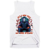 Get A Man That Will Chase After You Est 1978 Myers Halloween Tank Top