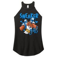 Girl Afro Military Blue 4s Matching For Women Women’s Perfect Tri Rocker Tank