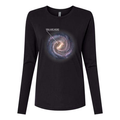 Galaxy Astronomy Milky Way Space SciFi Womens Cotton Relaxed Long Sleeve T-Shirt