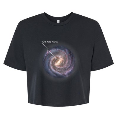 Galaxy Astronomy Milky Way Space SciFi Bella+Canvas Jersey Crop Tee