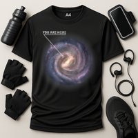 Galaxy Astronomy Milky Way Space SciFi Cooling Performance Crew T-Shirt