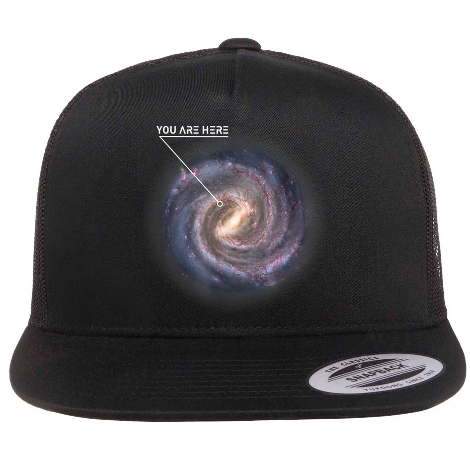 Galaxy Astronomy Milky Way Space SciFi Flat Bill Trucker Hat