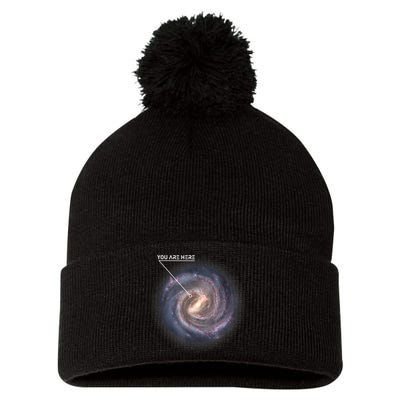 Galaxy Astronomy Milky Way Space SciFi Pom Pom 12in Knit Beanie