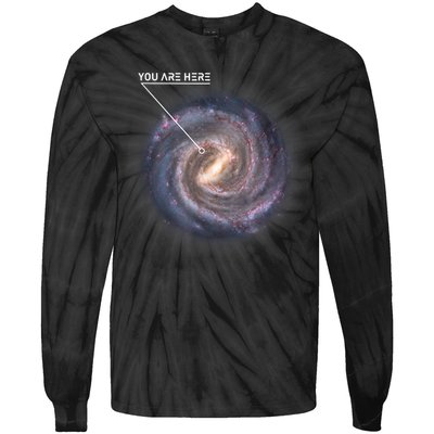Galaxy Astronomy Milky Way Space SciFi Tie-Dye Long Sleeve Shirt