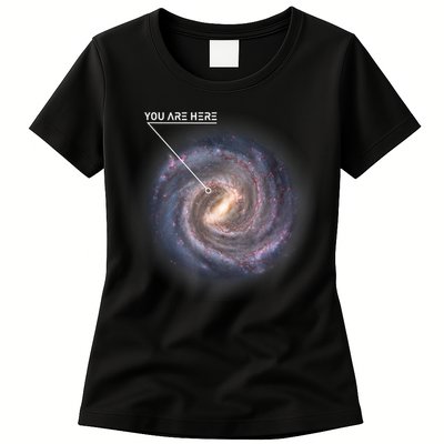 Galaxy Astronomy Milky Way Space SciFi Womens T-Shirt
