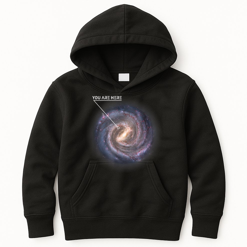 Galaxy Astronomy Milky Way Space SciFi Kids Hoodie