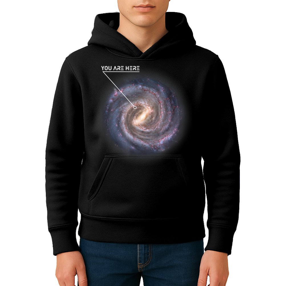 Galaxy Astronomy Milky Way Space SciFi Kids Hoodie