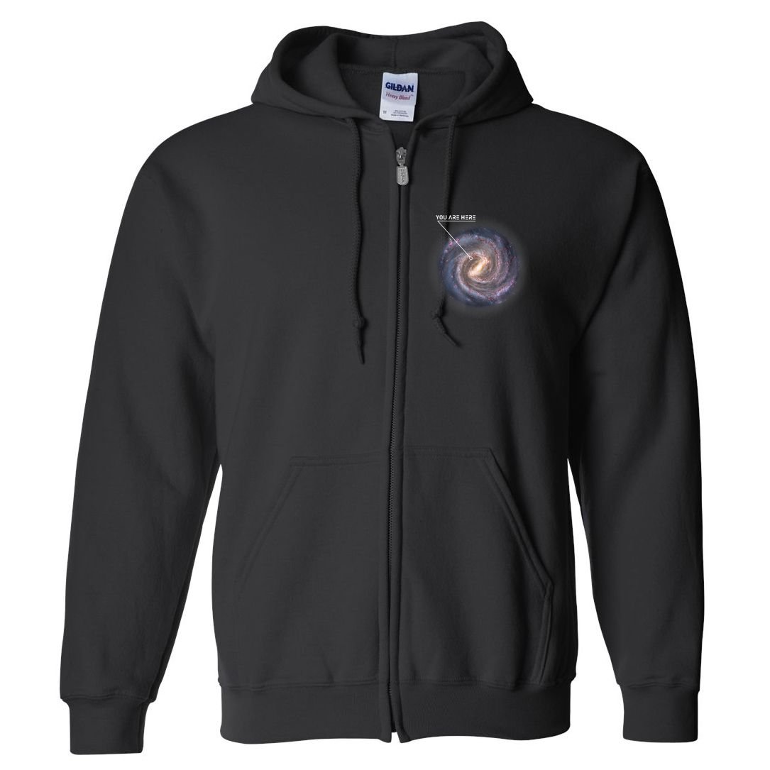 Galaxy Astronomy Milky Way Space SciFi Full Zip Hoodie