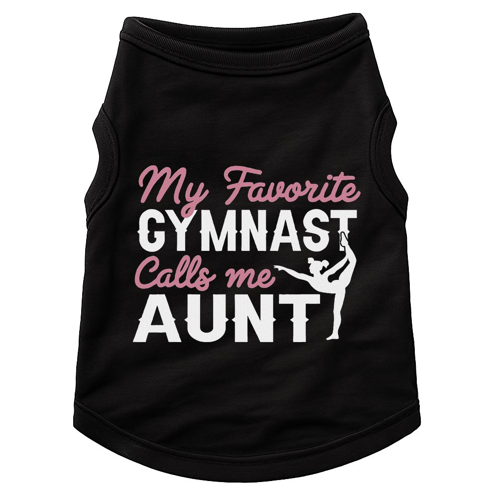 Gymnastics Aunt My Favorite Gymnast Calls Me Aunt Doggie Tank