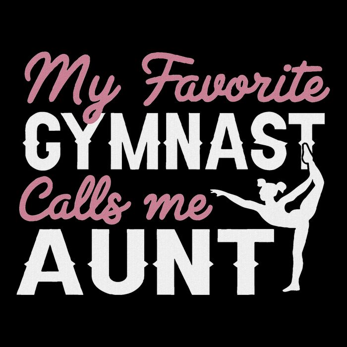 Gymnastics Aunt My Favorite Gymnast Calls Me Aunt Cooling Performance Crew T-Shirt