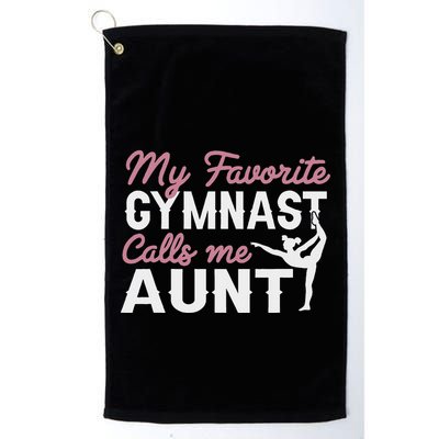 Gymnastics Aunt My Favorite Gymnast Calls Me Aunt Golf Towel