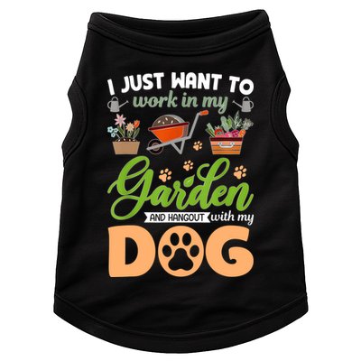 Garden And My Dog Plants Lover Funny Gardener Gardening Doggie Tank