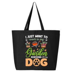 Garden And My Dog Plants Lover Funny Gardener Gardening 25L Jumbo Tote