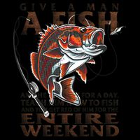 Give A Man A Fish Funny Fishing Fanatic City Backpack