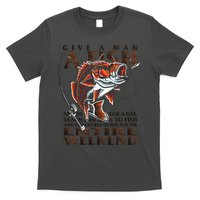 Give A Man A Fish Funny Fishing Fanatic T-Shirt