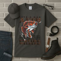 Give A Man A Fish Funny Fishing Fanatic Tall T-Shirt