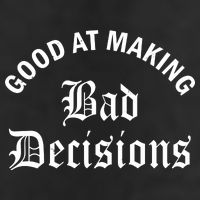 Good At Making Bad Decisions Funny Gift Adult Drive Performance Visor