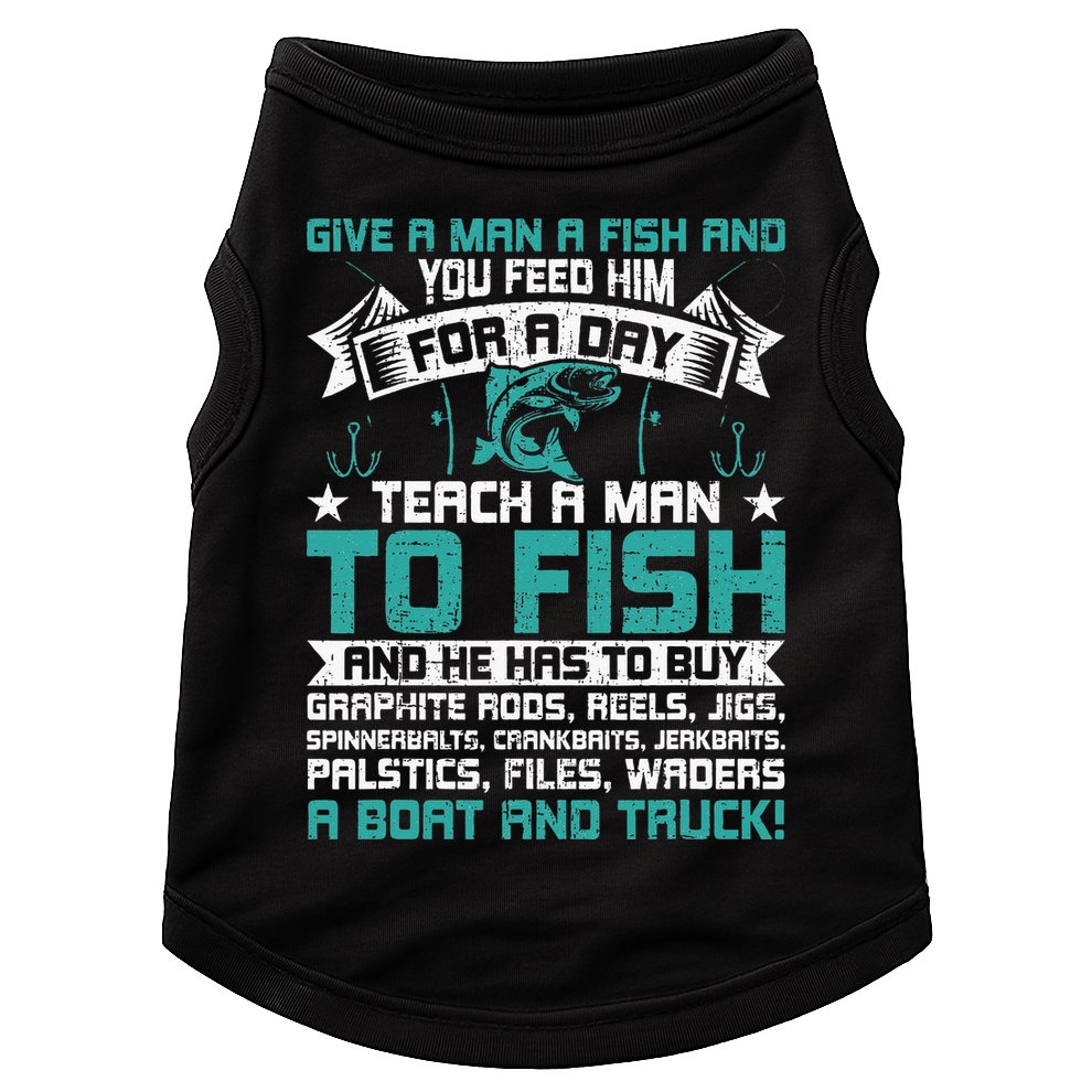 Give A Man A Fish Carp Fly Fishing Angling Doggie Tank
