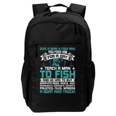 Give A Man A Fish Carp Fly Fishing Angling Backpack
