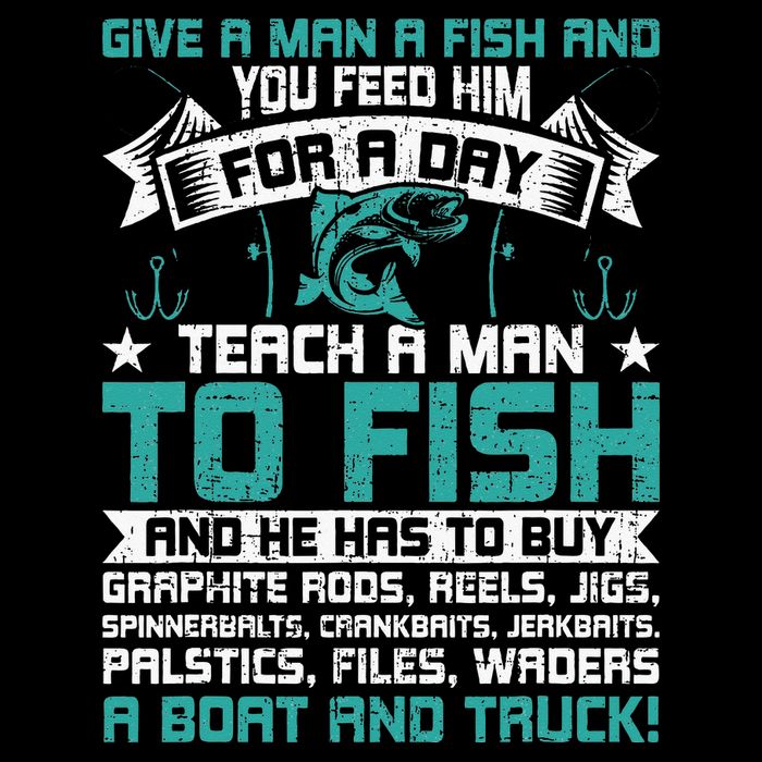 Give A Man A Fish Carp Fly Fishing Angling Button