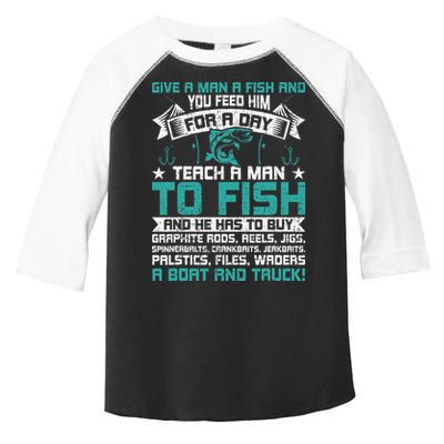 Give A Man A Fish Carp Fly Fishing Angling Toddler Fine Jersey T-Shirt
