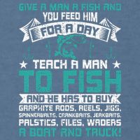 Give A Man A Fish Carp Fly Fishing Angling Garment-Dyed Sweatshirt