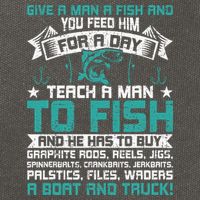 Give A Man A Fish Carp Fly Fishing Angling Cotton Canvas Backpack